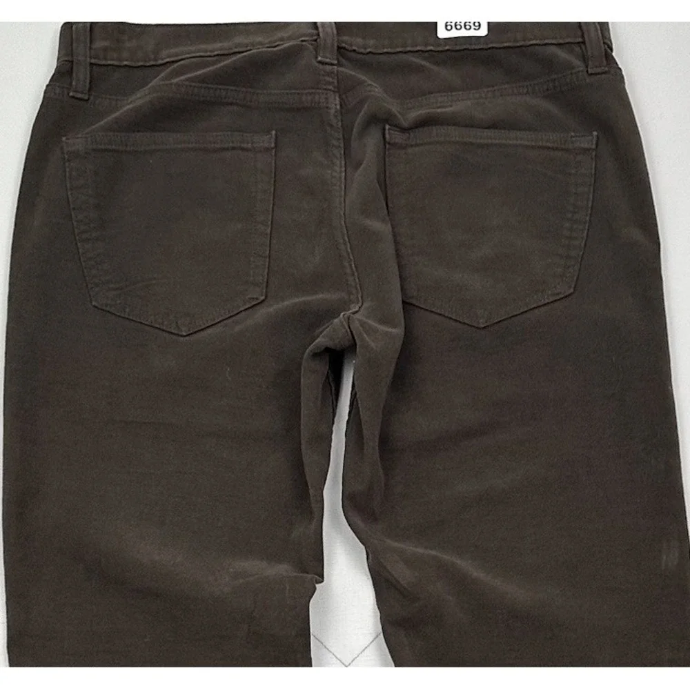 Banana Republic Traveler Moleskin Pants Mens 32x32 Cocoa Brown Slim Chino